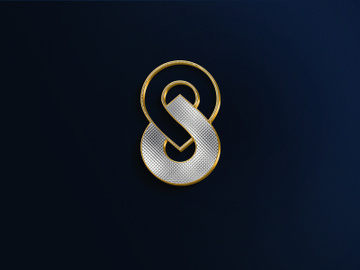 A10-Golden Glossy Logo mockup preview picture