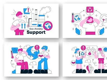 10 Eco Anxiety Support Illustration