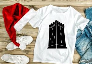Medieval tower silhouette with crenellations