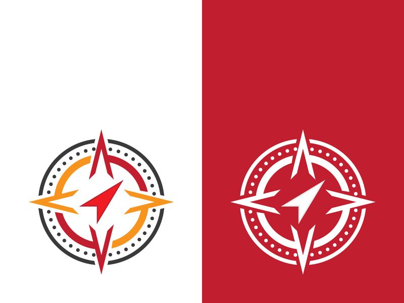 Compass logo template vector icon illustration design