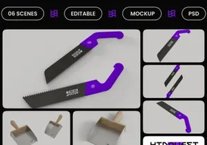 Hand Saw Mockup