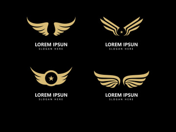 Wing Logo Template vector icon design preview picture