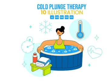 10 Cold Plunge Therapy Illustration preview picture