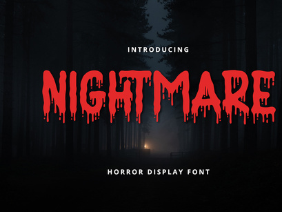 Nightmare - Horror Display Font