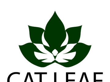 Green leaf illustration logo design preview picture