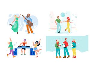 Dance music characters