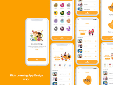 Kids learning app design preview picture