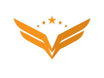 Wing bird logo vector preview picture