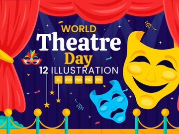 12 World Theatre Day Illustration preview picture