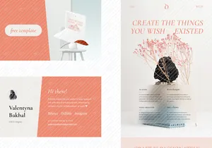 Craft Studio Landing Page Template (Free)