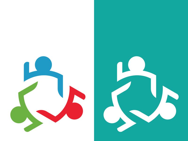 Community, network and social icon design template