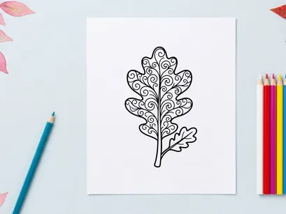 Dekorative Metallblatt-Illustration. Künstlerisches botanisches Design für Wohnaccessoires und Bastelarbeiten