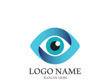 Branding identity corporate eye care vector logo design