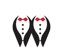 Classic tie icon and suit fashion man logo design