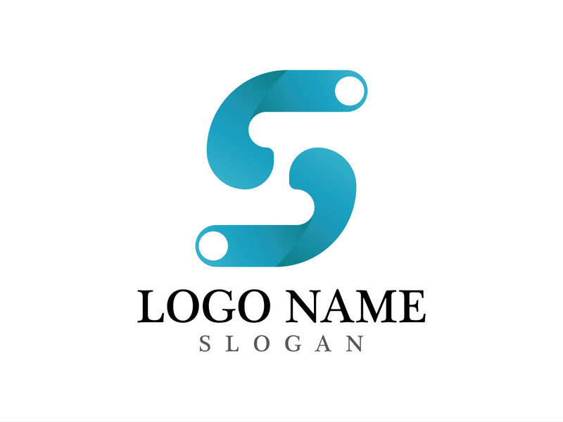 Business corporate S letter logo design vector