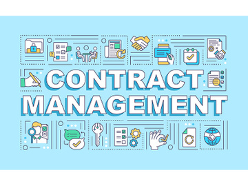 Contract management word concepts banner preview picture