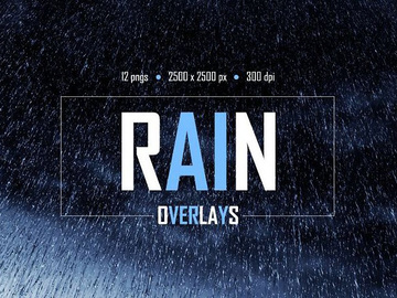 12 Falling Rain Overlays preview picture