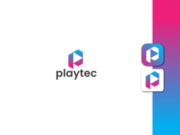 Lettermark Logo - Letter P Logo - Gradient Logo - Business Logo Design preview picture