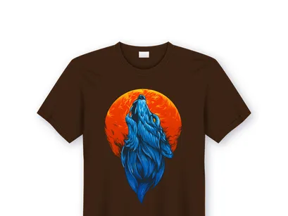 Blue Wolf shat Design