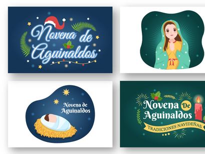 10 Novena De Aguinaldos Holiday Illustration