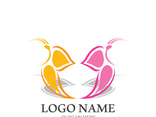 Butterfly logo icon vector design illustration
