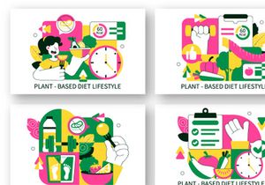 10 Plant Based Diet Lifestyle Illustration