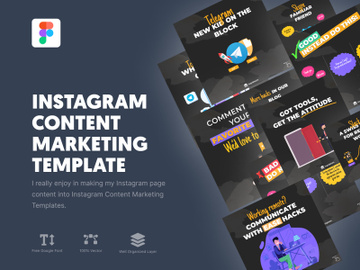 Instagram Content Marketing Template preview picture