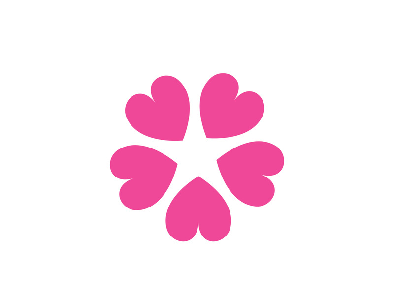 flower vector icon design template