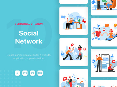 M79_Social Network Illustrations
