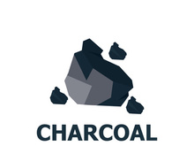 Charcoal wood burning flat pile vector illustration isolated on white background resources of nature icon for industrial design