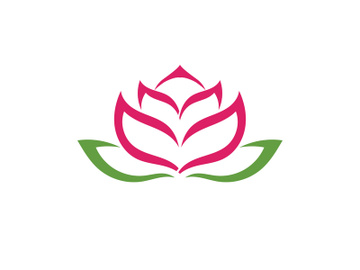 Lotus flower health meditation logo symbol preview picture