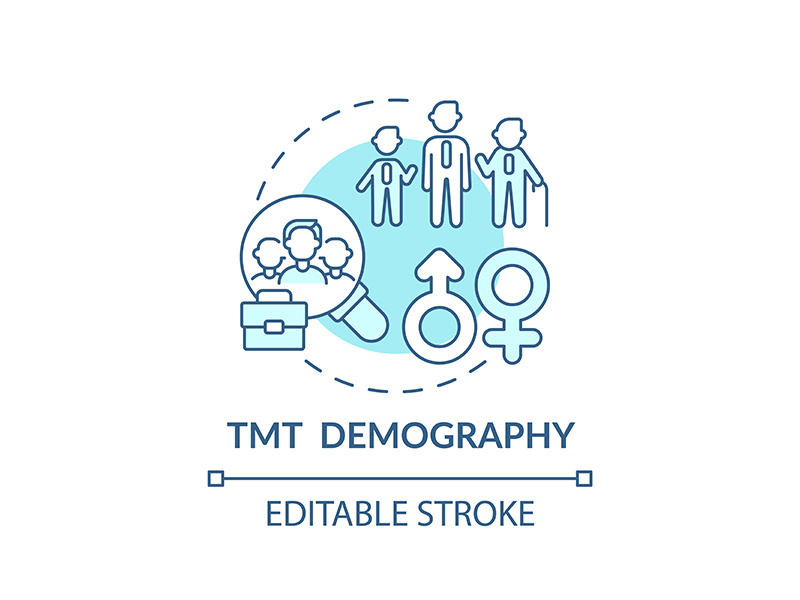 Tmt demography concept icon