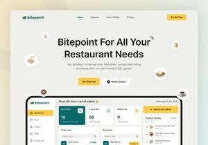 Bitepoint - Restaurant POS Dashboard & Landing Page