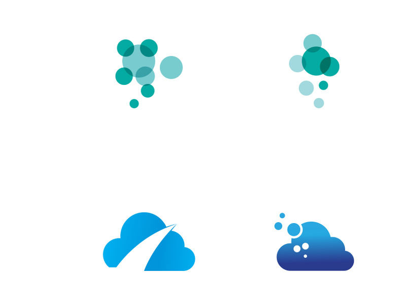 Cloud abstract logo creative design.