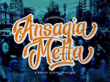 Ansagia Metta - Bold Script Font preview picture