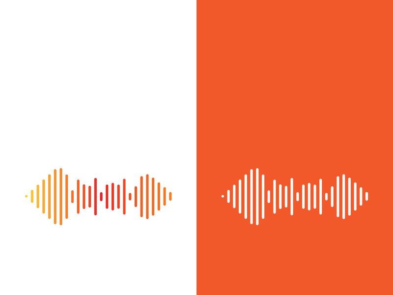 Sound waves vector illustration design template