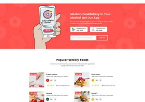 Food Delivery PSD Template