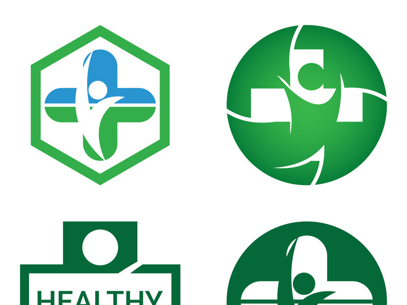 Human character logo sign illustration vector design