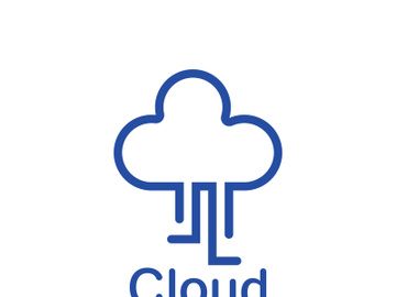 Cloud logo vector icon illustration preview picture