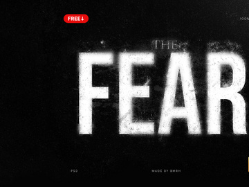 The Fear – Free Text Effect preview picture