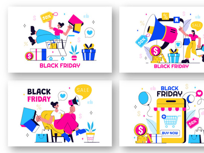 11 Black Friday Sale Event Illustration