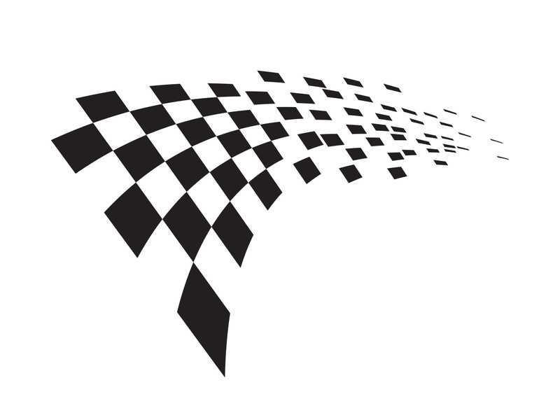 Race flag design illustration