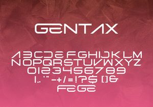 Cover Gentax Modern Font