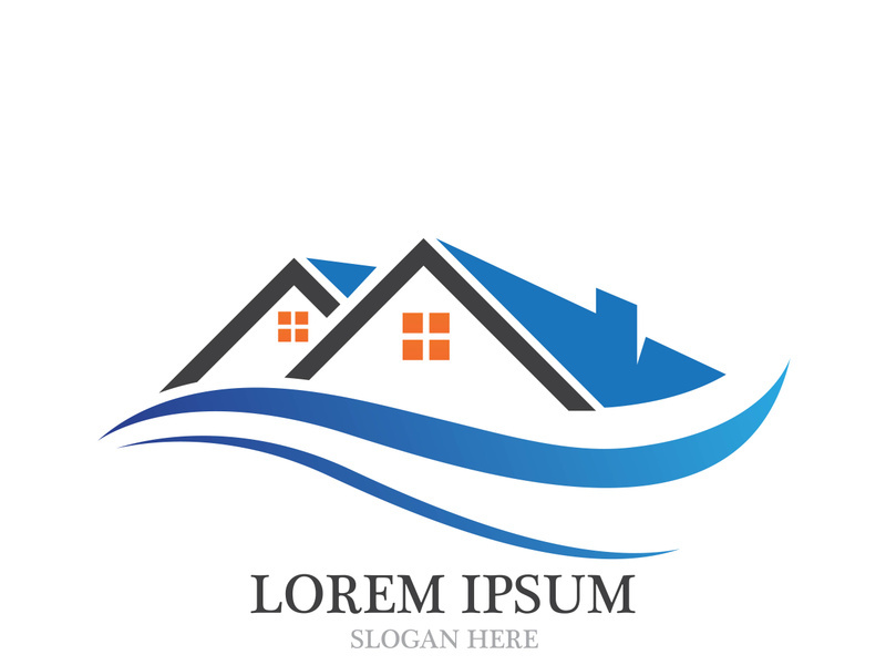 Real Estate home building , Property and Construction Logo design