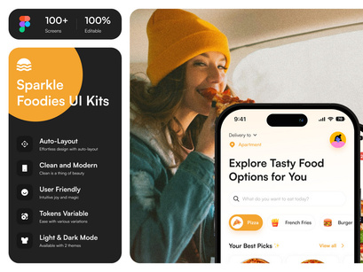 Sparkle Foodies - Food UI Kits