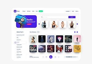 Music  Web App Ui