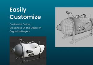 Ocean Gate Submersible 3D Object