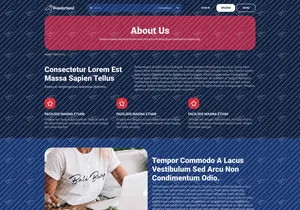 Wonderland - Traveling Blog Figma Template