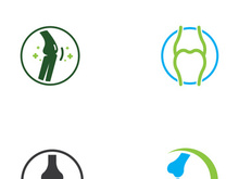 Bone logo design.logo for nursing, medical, orthopedic.