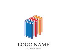 Digital book logo technology vector icon design
